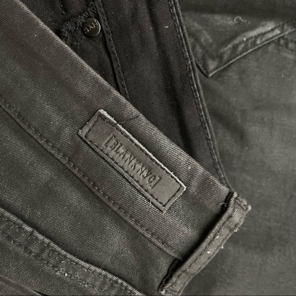 [Blank NYC] Coated Black Denim Mini Skirt - Picture 5 of 8